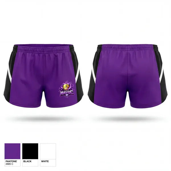Womens Shorts, Purple Havoc, Softball, Teamtime, Team time, sublimation, custom sports apparel, team uniforms, spirit wear, spiritwear, sports uniforms, custom shirts, team store, custom team store, fundraiser sports, apparel fundraiser