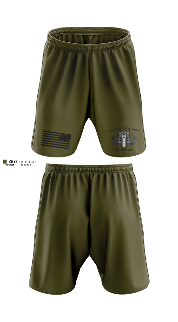 Athletic Shorts With Pockets, East Central Illinois Bomb Squad, Police, Teamtime, Team time, sublimation, custom sports apparel, team uniforms, spirit wear, spiritwear, sports uniforms, custom shirts, team store, custom team store, fundraiser sports, apparel fundraiser