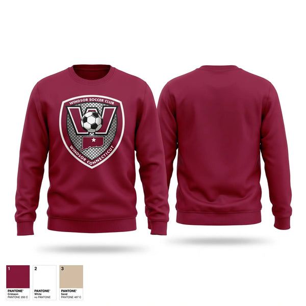 Crew Neck Sweatshirt, Windsor Lady Warriors, Women's Soccer, Teamtime, Team time, sublimation, custom sports apparel, team uniforms, spirit wear, spiritwear, sports uniforms, custom shirts, team store, custom team store, fundraiser sports, apparel fundraiser