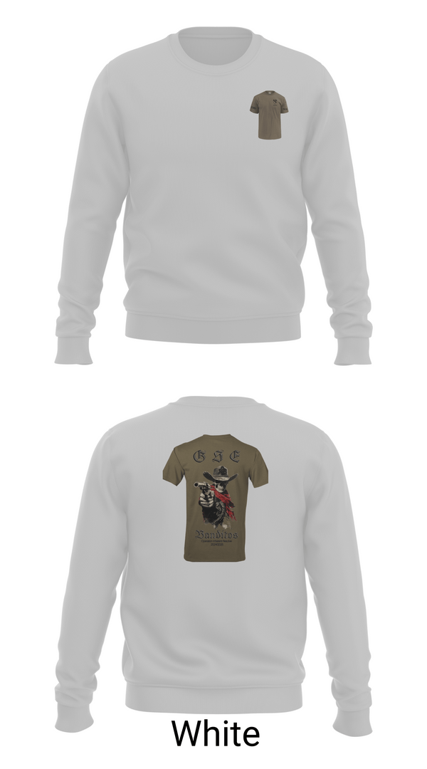 Crew Neck Sweatshirt, BCO GSE, Army, Teamtime, Team time, sublimation, custom sports apparel, team uniforms, spirit wear, spiritwear, sports uniforms, custom shirts, team store, custom team store, fundraiser sports, apparel fundraiser