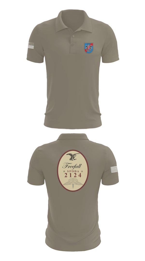 Short Sleeve Performance Polo, ODA 2124, Army, Teamtime, Team time, sublimation, custom sports apparel, team uniforms, spirit wear, spiritwear, sports uniforms, custom shirts, team store, custom team store, fundraiser sports, apparel fundraiser