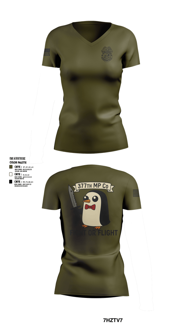 Womens Short Sleeve Vneck Shirt, 377th MP Co, Army, Teamtime, Team time, sublimation, custom sports apparel, team uniforms, spirit wear, spiritwear, sports uniforms, custom shirts, team store, custom team store, fundraiser sports, apparel fundraiser