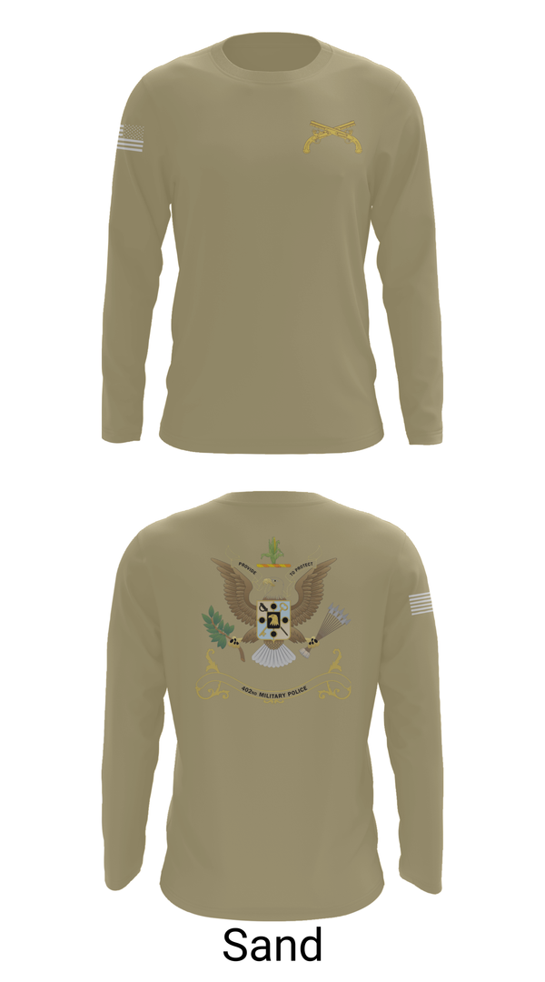 Long Sleeve Performance Shirt, 402nd Military Police Battalion, , Teamtime, Team time, sublimation, custom sports apparel, team uniforms, spirit wear, spiritwear, sports uniforms, custom shirts, team store, custom team store, fundraiser sports, apparel fundraiser