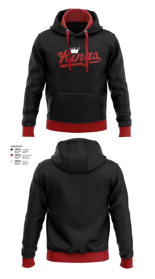 Hoodie, KINGS, Men's Basketball, Teamtime, Team time, sublimation, custom sports apparel, team uniforms, spirit wear, spiritwear, sports uniforms, custom shirts, team store, custom team store, fundraiser sports, apparel fundraiser