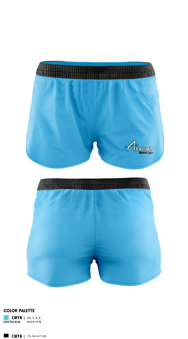 Womens Shorts, Arrows, Softball, Teamtime, Team time, sublimation, custom sports apparel, team uniforms, spirit wear, spiritwear, sports uniforms, custom shirts, team store, custom team store, fundraiser sports, apparel fundraiser