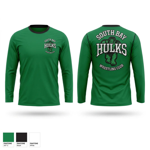 Long Sleeve Performance Shirt, South bay Hulks, Wrestling, Teamtime, Team time, sublimation, custom sports apparel, team uniforms, spirit wear, spiritwear, sports uniforms, custom shirts, team store, custom team store, fundraiser sports, apparel fundraiser