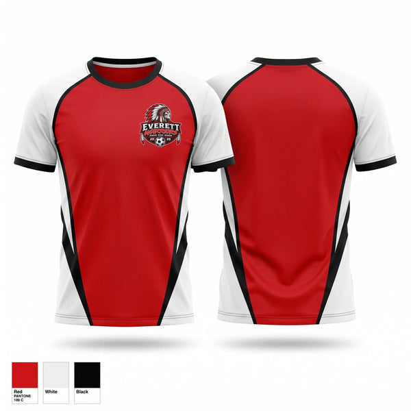 Short Sleeve Performance Shirt, Warriors, Men's Soccer, Teamtime, Team time, sublimation, custom sports apparel, team uniforms, spirit wear, spiritwear, sports uniforms, custom shirts, team store, custom team store, fundraiser sports, apparel fundraiser