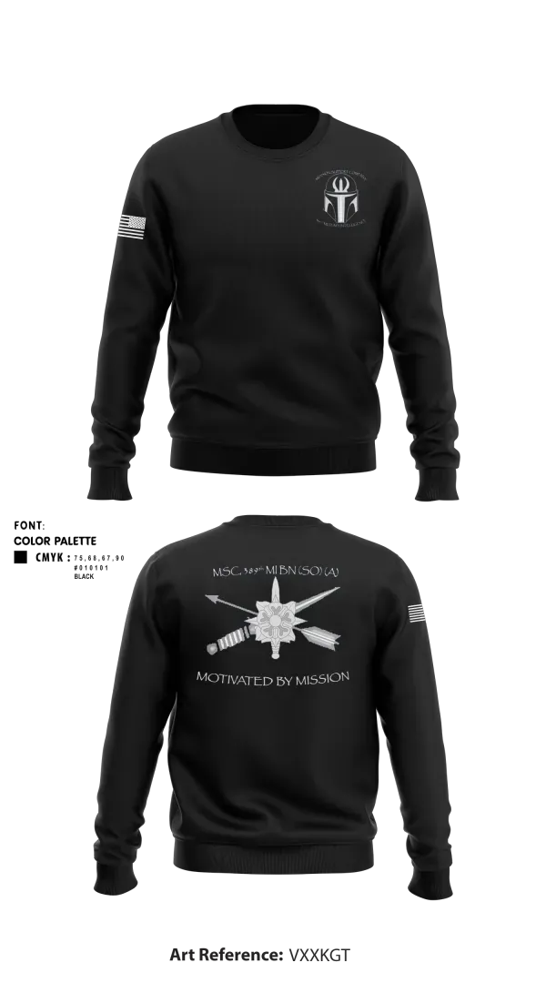 Crew Neck Sweatshirt, MSC 389th MI BN (SO) (A), Army, Teamtime, Team time, sublimation, custom sports apparel, team uniforms, spirit wear, spiritwear, sports uniforms, custom shirts, team store, custom team store, fundraiser sports, apparel fundraiser