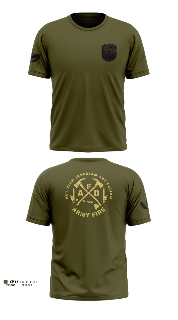 Old School Cotton Feel Shirt, ARMY FIRE, Fire Department, Teamtime, Team time, sublimation, custom sports apparel, team uniforms, spirit wear, spiritwear, sports uniforms, custom shirts, team store, custom team store, fundraiser sports, apparel fundraiser