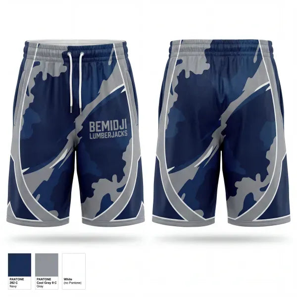 Mens Reversible Basketball Shorts, Bemidji Lumberjacks, Men's Basketball, Teamtime, Team time, sublimation, custom sports apparel, team uniforms, spirit wear, spiritwear, sports uniforms, custom shirts, team store, custom team store, fundraiser sports, apparel fundraiser