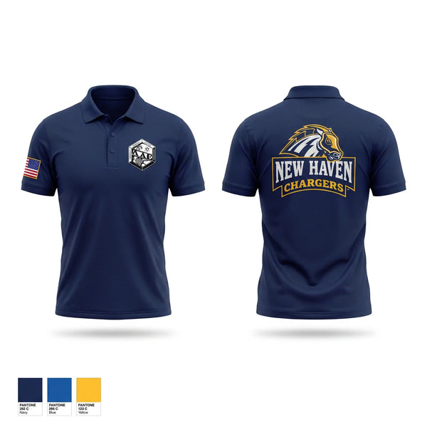 Short Sleeve Performance Polo, American Criminal Justice Association, Police, Teamtime, Team time, sublimation, custom sports apparel, team uniforms, spirit wear, spiritwear, sports uniforms, custom shirts, team store, custom team store, fundraiser sports, apparel fundraiser
