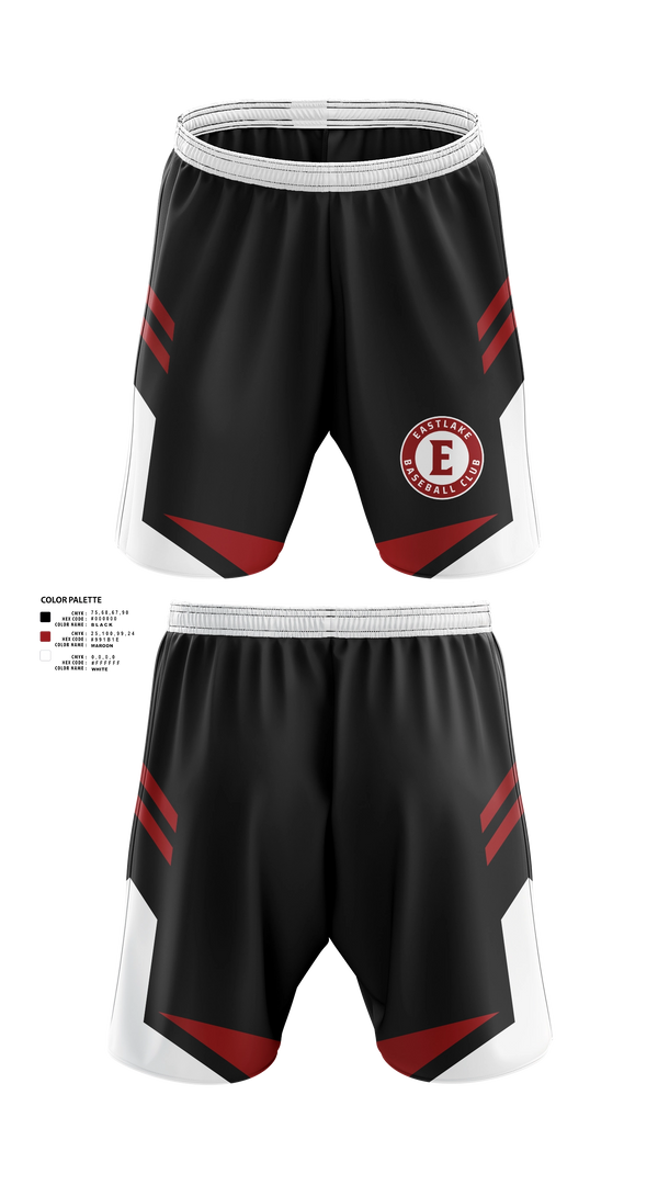 Athletic Shorts With Pockets, Eastlake, Baseball, Teamtime, Team time, sublimation, custom sports apparel, team uniforms, spirit wear, spiritwear, sports uniforms, custom shirts, team store, custom team store, fundraiser sports, apparel fundraiser
