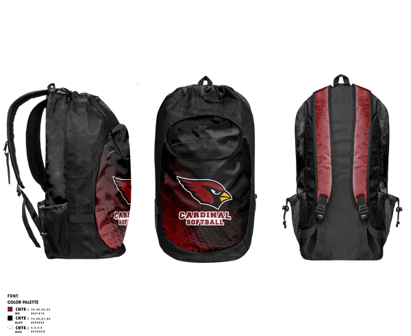 Gear Bag, Pompton Lakes Cardinals, Softball, Teamtime, Team time, sublimation, custom sports apparel, team uniforms, spirit wear, spiritwear, sports uniforms, custom shirts, team store, custom team store, fundraiser sports, apparel fundraiser