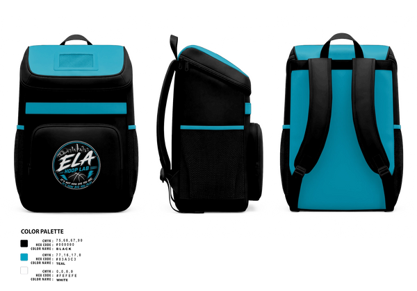 Gear Bag, ELA hoopers, Women's Basketball, Teamtime, Team time, sublimation, custom sports apparel, team uniforms, spirit wear, spiritwear, sports uniforms, custom shirts, team store, custom team store, fundraiser sports, apparel fundraiser