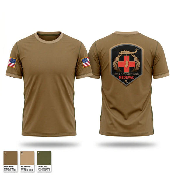 Old School Cotton Feel Shirt, 1-171 MEDEVAC, National Guard, Teamtime, Team time, sublimation, custom sports apparel, team uniforms, spirit wear, spiritwear, sports uniforms, custom shirts, team store, custom team store, fundraiser sports, apparel fundraiser