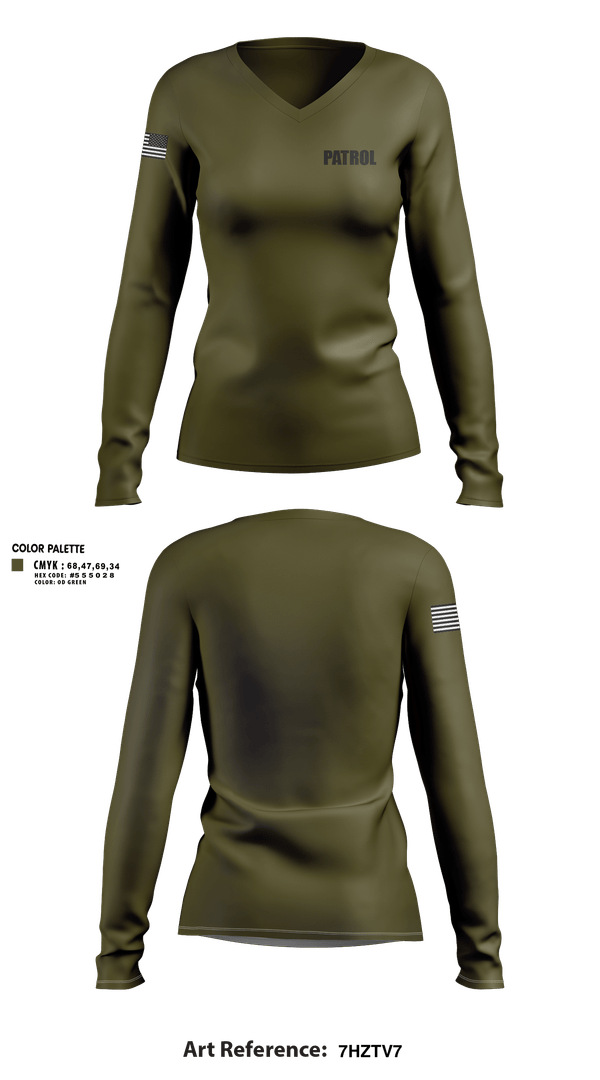 Womens Long Sleeve Vneck Shirt, Patrol, Police, Teamtime, Team time, sublimation, custom sports apparel, team uniforms, spirit wear, spiritwear, sports uniforms, custom shirts, team store, custom team store, fundraiser sports, apparel fundraiser