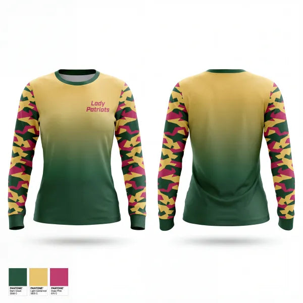Long Sleeve Performance Shirt, Lady Patriots, Wrestling, Teamtime, Team time, sublimation, custom sports apparel, team uniforms, spirit wear, spiritwear, sports uniforms, custom shirts, team store, custom team store, fundraiser sports, apparel fundraiser