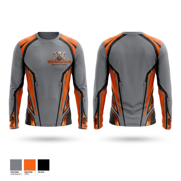 Long Sleeve Performance Shirt, YFL Bulldogs, , Teamtime, Team time, sublimation, custom sports apparel, team uniforms, spirit wear, spiritwear, sports uniforms, custom shirts, team store, custom team store, fundraiser sports, apparel fundraiser