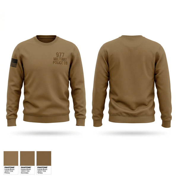 Crew Neck Sweatshirt, 977 military police co, Army, Teamtime, Team time, sublimation, custom sports apparel, team uniforms, spirit wear, spiritwear, sports uniforms, custom shirts, team store, custom team store, fundraiser sports, apparel fundraiser