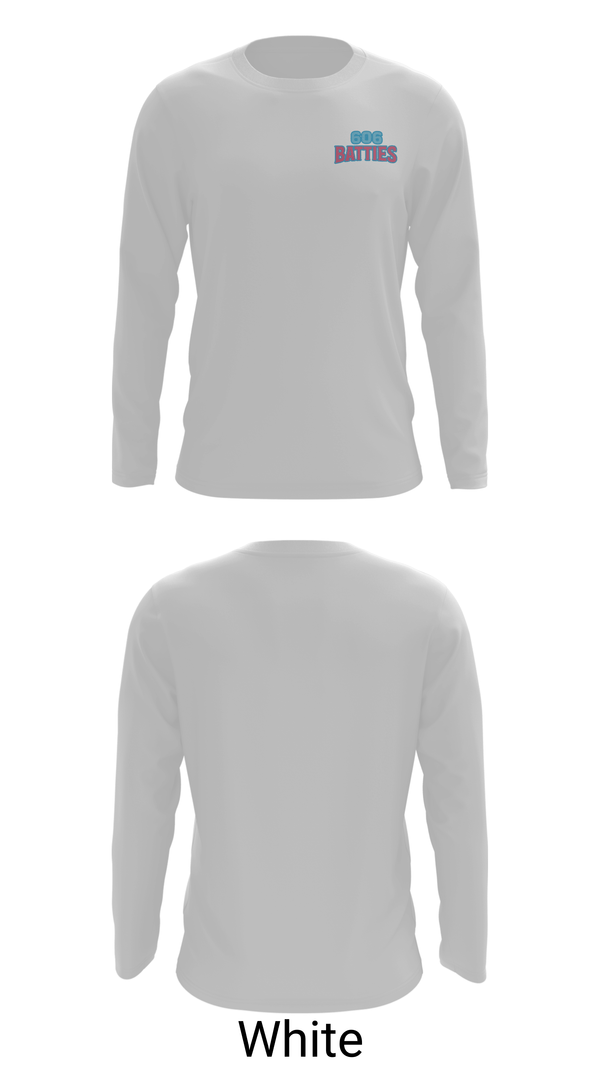 Long Sleeve Performance Shirt, 606 Batties, Softball, Teamtime, Team time, sublimation, custom sports apparel, team uniforms, spirit wear, spiritwear, sports uniforms, custom shirts, team store, custom team store, fundraiser sports, apparel fundraiser