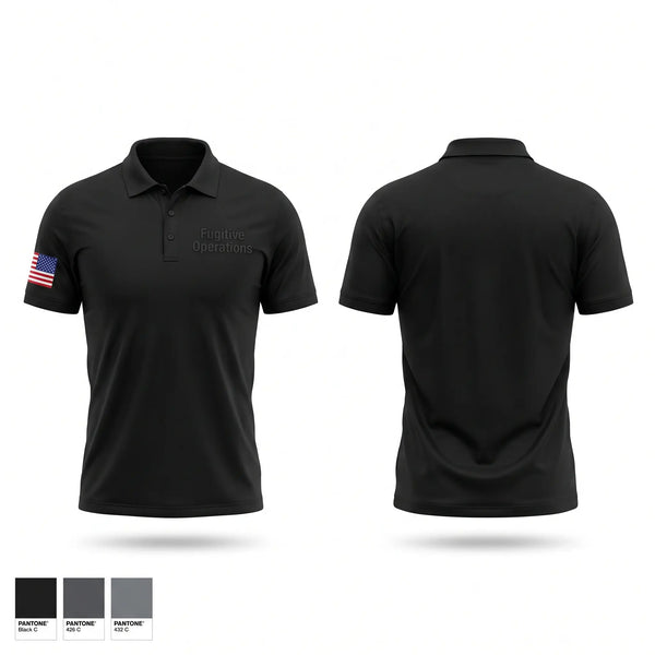 Short Sleeve Performance Polo, Fugitive Operations, Police, Teamtime, Team time, sublimation, custom sports apparel, team uniforms, spirit wear, spiritwear, sports uniforms, custom shirts, team store, custom team store, fundraiser sports, apparel fundraiser