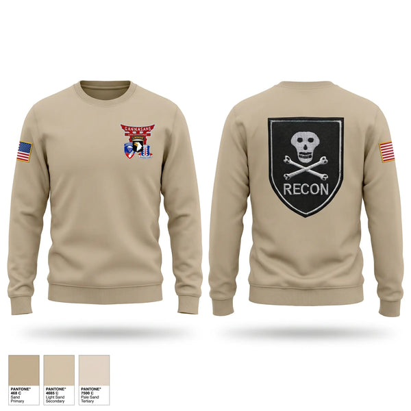 Crew Neck Sweatshirt, Recon plt 187th combat brigade team, Army, Teamtime, Team time, sublimation, custom sports apparel, team uniforms, spirit wear, spiritwear, sports uniforms, custom shirts, team store, custom team store, fundraiser sports, apparel fundraiser