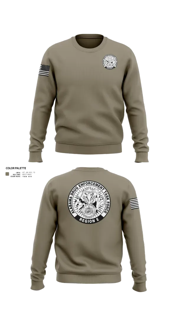 Crew Neck Sweatshirt, Alabama Drug Enforcement Task Force, Police, Teamtime, Team time, sublimation, custom sports apparel, team uniforms, spirit wear, spiritwear, sports uniforms, custom shirts, team store, custom team store, fundraiser sports, apparel fundraiser