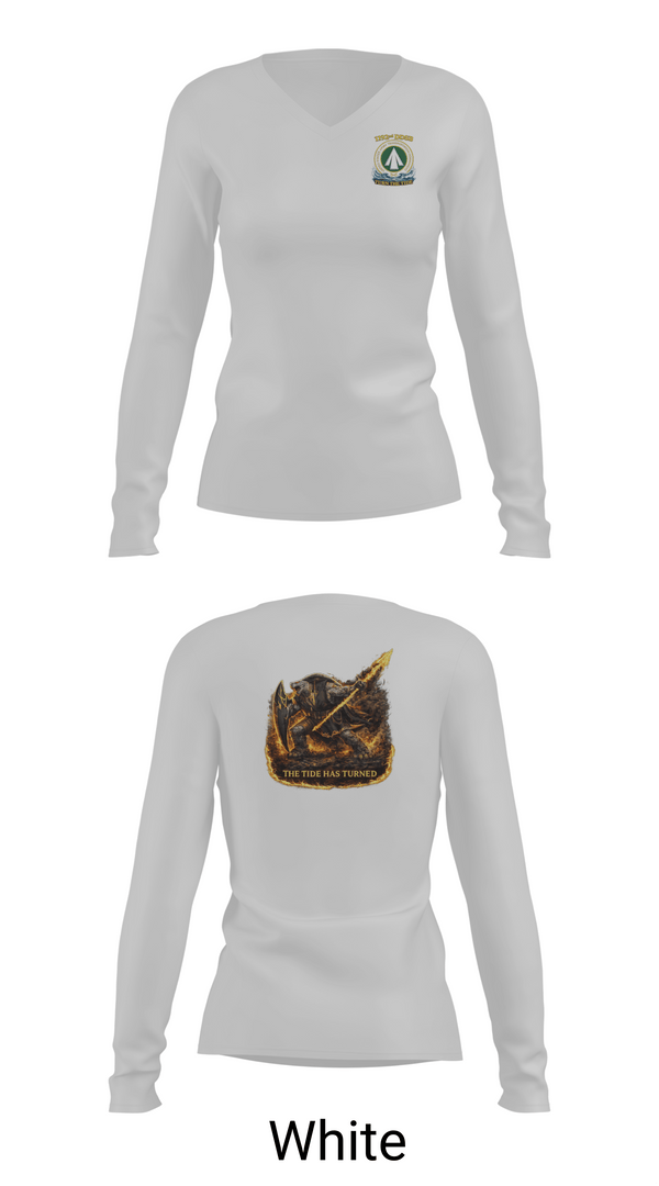 Womens Long Sleeve Vneck Shirt, 1192nd DDSB, Army, Teamtime, Team time, sublimation, custom sports apparel, team uniforms, spirit wear, spiritwear, sports uniforms, custom shirts, team store, custom team store, fundraiser sports, apparel fundraiser