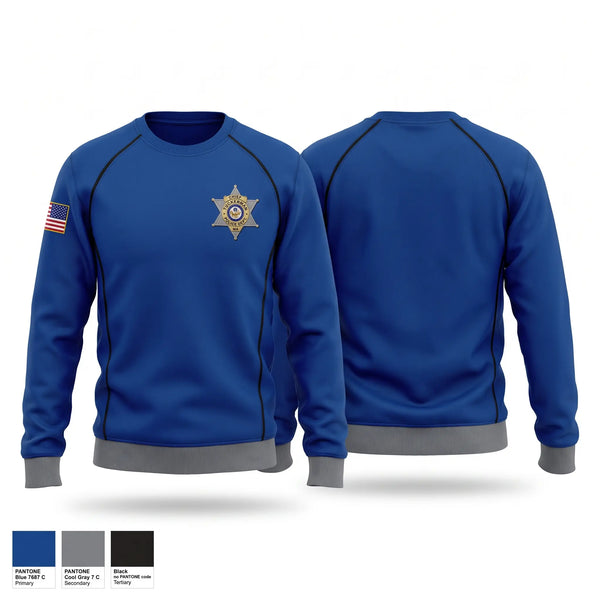 Crew Neck Sweatshirt, Tuckerman PD, Police, Teamtime, Team time, sublimation, custom sports apparel, team uniforms, spirit wear, spiritwear, sports uniforms, custom shirts, team store, custom team store, fundraiser sports, apparel fundraiser