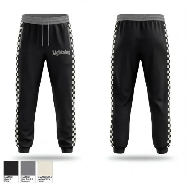Sweatpants, Lightning, Men's Basketball, Teamtime, Team time, sublimation, custom sports apparel, team uniforms, spirit wear, spiritwear, sports uniforms, custom shirts, team store, custom team store, fundraiser sports, apparel fundraiser