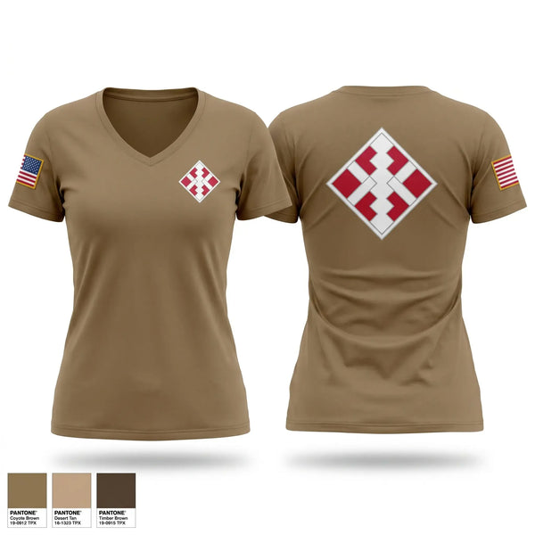 Womens Short Sleeve Vneck Shirt, 450th EN CO, Army, Teamtime, Team time, sublimation, custom sports apparel, team uniforms, spirit wear, spiritwear, sports uniforms, custom shirts, team store, custom team store, fundraiser sports, apparel fundraiser