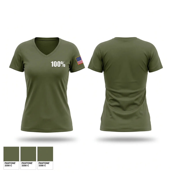 Womens Short Sleeve Vneck Shirt, 100, National Guard, Teamtime, Team time, sublimation, custom sports apparel, team uniforms, spirit wear, spiritwear, sports uniforms, custom shirts, team store, custom team store, fundraiser sports, apparel fundraiser