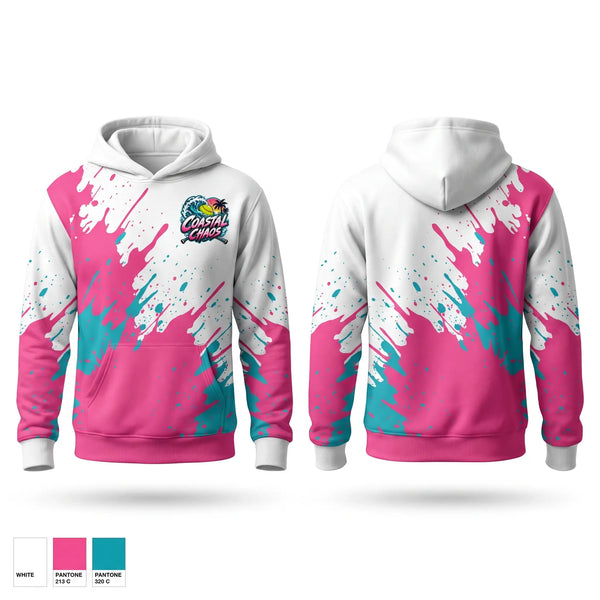 Hoodie, Coastal Chaos, Softball, Teamtime, Team time, sublimation, custom sports apparel, team uniforms, spirit wear, spiritwear, sports uniforms, custom shirts, team store, custom team store, fundraiser sports, apparel fundraiser