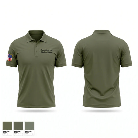 Short Sleeve Performance Polo, Recruiting Sub Station Casper, Marines, Teamtime, Team time, sublimation, custom sports apparel, team uniforms, spirit wear, spiritwear, sports uniforms, custom shirts, team store, custom team store, fundraiser sports, apparel fundraiser