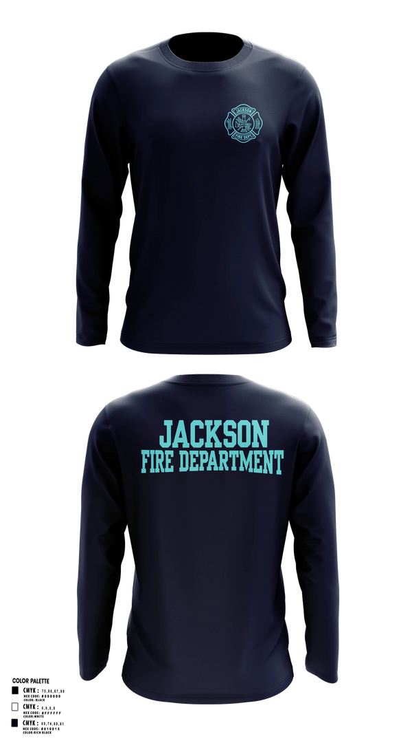 Long Sleeve Performance Shirt, Jackson Fire Department, Fire Department, Teamtime, Team time, sublimation, custom sports apparel, team uniforms, spirit wear, spiritwear, sports uniforms, custom shirts, team store, custom team store, fundraiser sports, apparel fundraiser