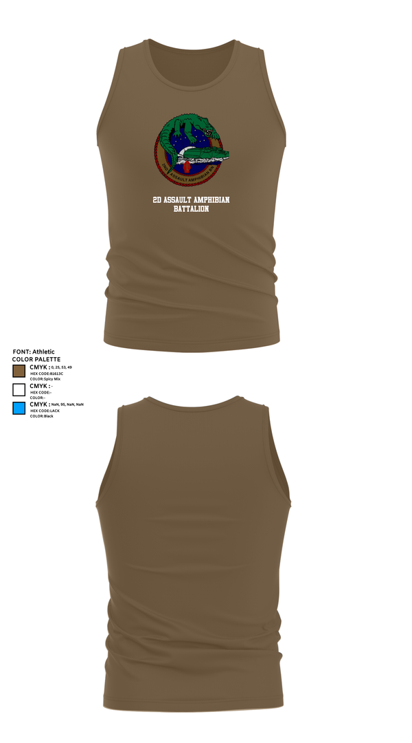 Tank Top, 2d Assault Amphibian Battalion, , Teamtime, Team time, sublimation, custom sports apparel, team uniforms, spirit wear, spiritwear, sports uniforms, custom shirts, team store, custom team store, fundraiser sports, apparel fundraiser