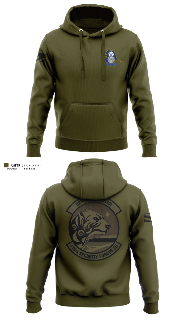 Hoodie, 176 SFS, National Guard, Teamtime, Team time, sublimation, custom sports apparel, team uniforms, spirit wear, spiritwear, sports uniforms, custom shirts, team store, custom team store, fundraiser sports, apparel fundraiser