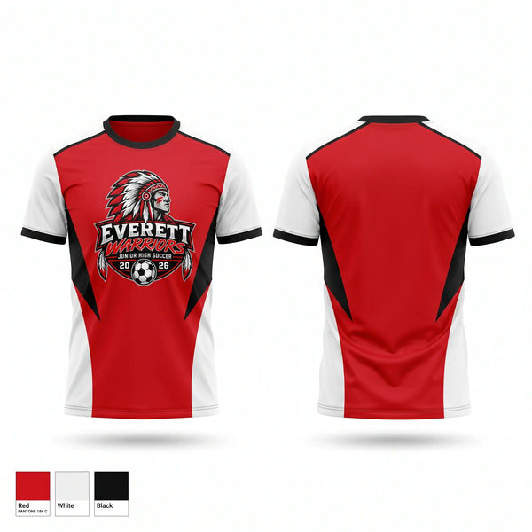Short Sleeve Performance Shirt, Warriors, Men's Soccer, Teamtime, Team time, sublimation, custom sports apparel, team uniforms, spirit wear, spiritwear, sports uniforms, custom shirts, team store, custom team store, fundraiser sports, apparel fundraiser
