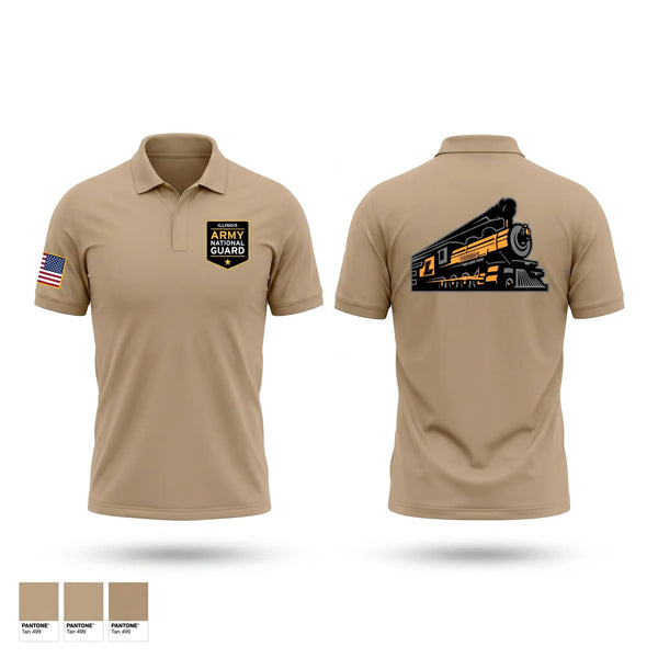Short Sleeve Performance Polo, Lima Locomotives, Army, Teamtime, Team time, sublimation, custom sports apparel, team uniforms, spirit wear, spiritwear, sports uniforms, custom shirts, team store, custom team store, fundraiser sports, apparel fundraiser