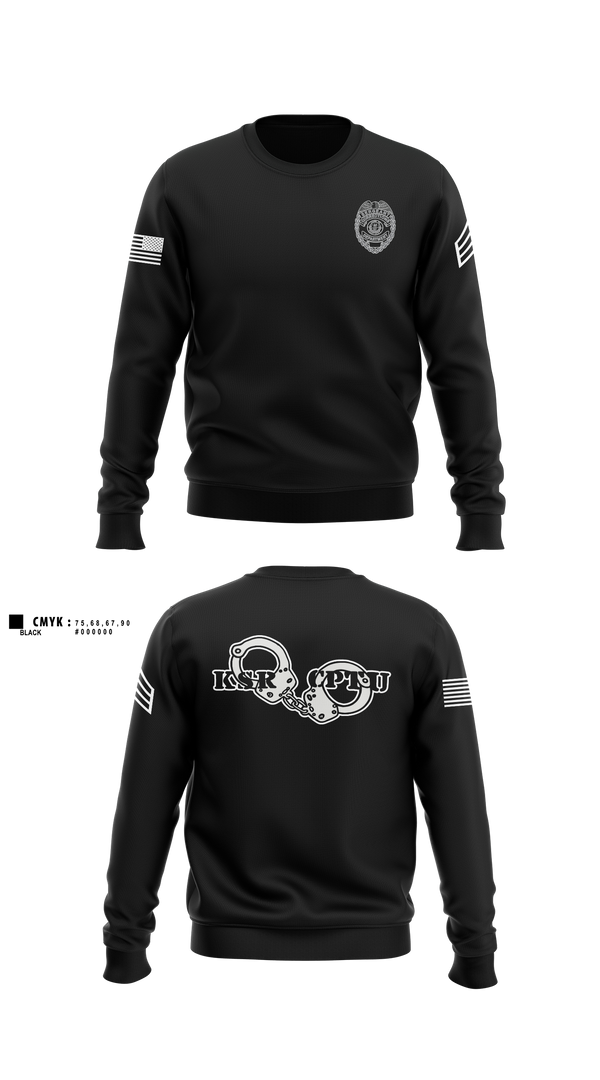 Crew Neck Sweatshirt, KYDOC, Police, Teamtime, Team time, sublimation, custom sports apparel, team uniforms, spirit wear, spiritwear, sports uniforms, custom shirts, team store, custom team store, fundraiser sports, apparel fundraiser