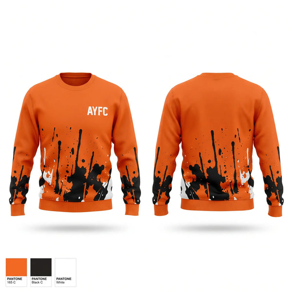 Crew Neck Sweatshirt, AYFC, Cheer, Teamtime, Team time, sublimation, custom sports apparel, team uniforms, spirit wear, spiritwear, sports uniforms, custom shirts, team store, custom team store, fundraiser sports, apparel fundraiser