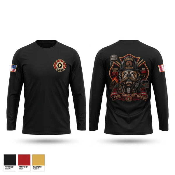 Long Sleeve Performance Shirt, Okmulgee Firefighters, Fire Department, Teamtime, Team time, sublimation, custom sports apparel, team uniforms, spirit wear, spiritwear, sports uniforms, custom shirts, team store, custom team store, fundraiser sports, apparel fundraiser