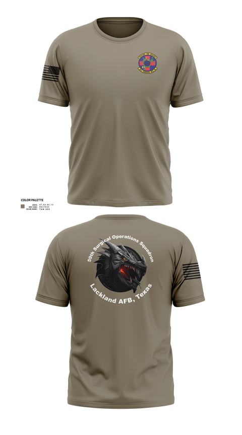 Old School Cotton Feel Shirt, 59th Surgical Operations Squadron, Air Force, Teamtime, Team time, sublimation, custom sports apparel, team uniforms, spirit wear, spiritwear, sports uniforms, custom shirts, team store, custom team store, fundraiser sports, apparel fundraiser