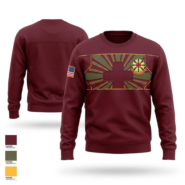 Crew Neck Sweatshirt, 528th Hospital Center, Army, Teamtime, Team time, sublimation, custom sports apparel, team uniforms, spirit wear, spiritwear, sports uniforms, custom shirts, team store, custom team store, fundraiser sports, apparel fundraiser