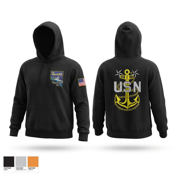 Hoodie, USS NEVADA Chief’s Mess, Navy, Teamtime, Team time, sublimation, custom sports apparel, team uniforms, spirit wear, spiritwear, sports uniforms, custom shirts, team store, custom team store, fundraiser sports, apparel fundraiser