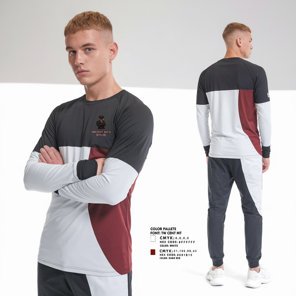 Long Sleeve Performance Shirt, Knockout Mafia, Bowling, Teamtime, Team time, sublimation, custom sports apparel, team uniforms, spirit wear, spiritwear, sports uniforms, custom shirts, team store, custom team store, fundraiser sports, apparel fundraiser