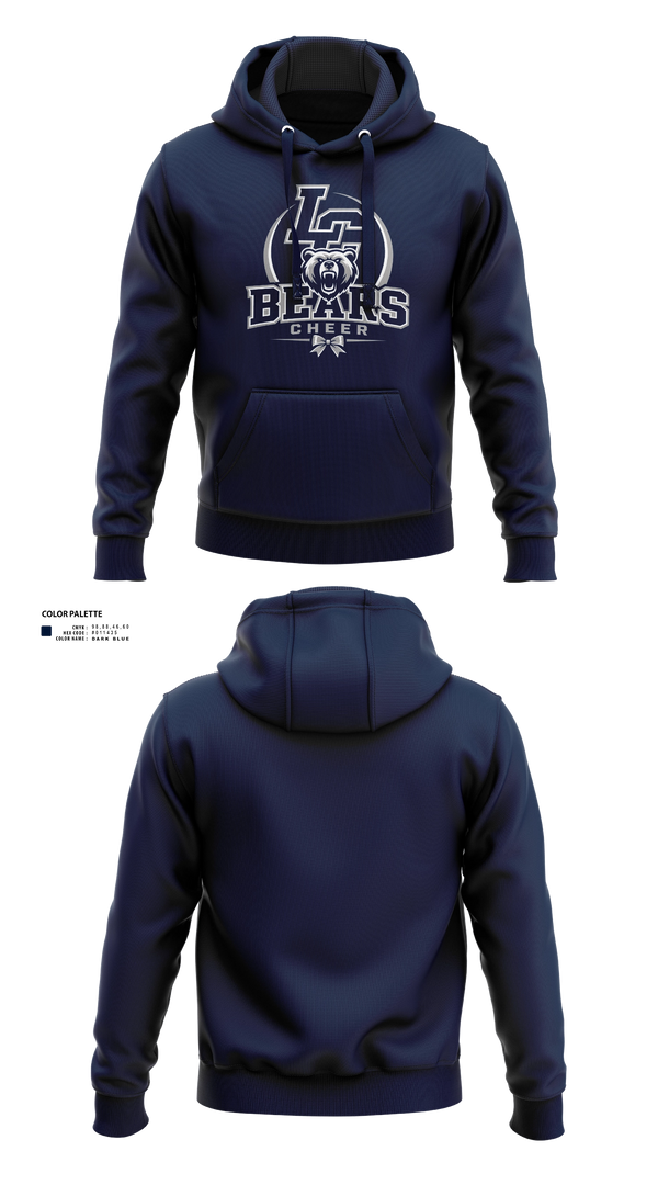 Hoodie, La Cueva Bears, Cheer, Teamtime, Team time, sublimation, custom sports apparel, team uniforms, spirit wear, spiritwear, sports uniforms, custom shirts, team store, custom team store, fundraiser sports, apparel fundraiser