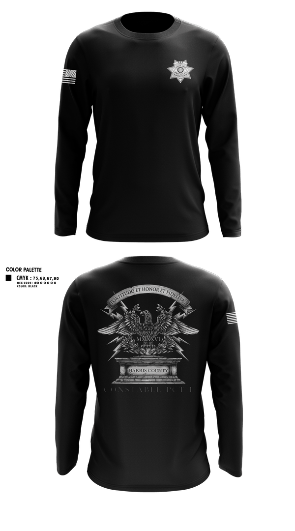 Long Sleeve Performance Shirt, Harris county pct 1 swat, Police, Teamtime, Team time, sublimation, custom sports apparel, team uniforms, spirit wear, spiritwear, sports uniforms, custom shirts, team store, custom team store, fundraiser sports, apparel fundraiser