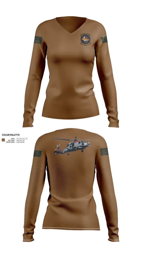 Womens Long Sleeve Vneck Shirt, HSM-74, , Teamtime, Team time, sublimation, custom sports apparel, team uniforms, spirit wear, spiritwear, sports uniforms, custom shirts, team store, custom team store, fundraiser sports, apparel fundraiser