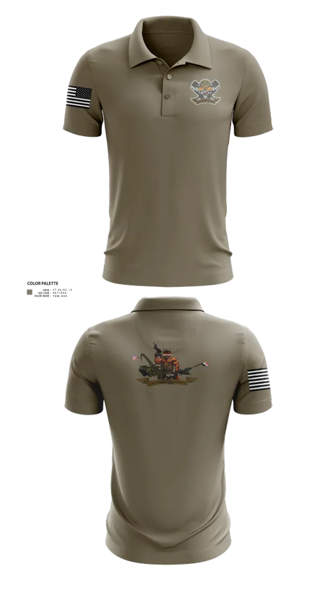 Short Sleeve Performance Polo, 3-6 Fox Co., Army, Teamtime, Team time, sublimation, custom sports apparel, team uniforms, spirit wear, spiritwear, sports uniforms, custom shirts, team store, custom team store, fundraiser sports, apparel fundraiser